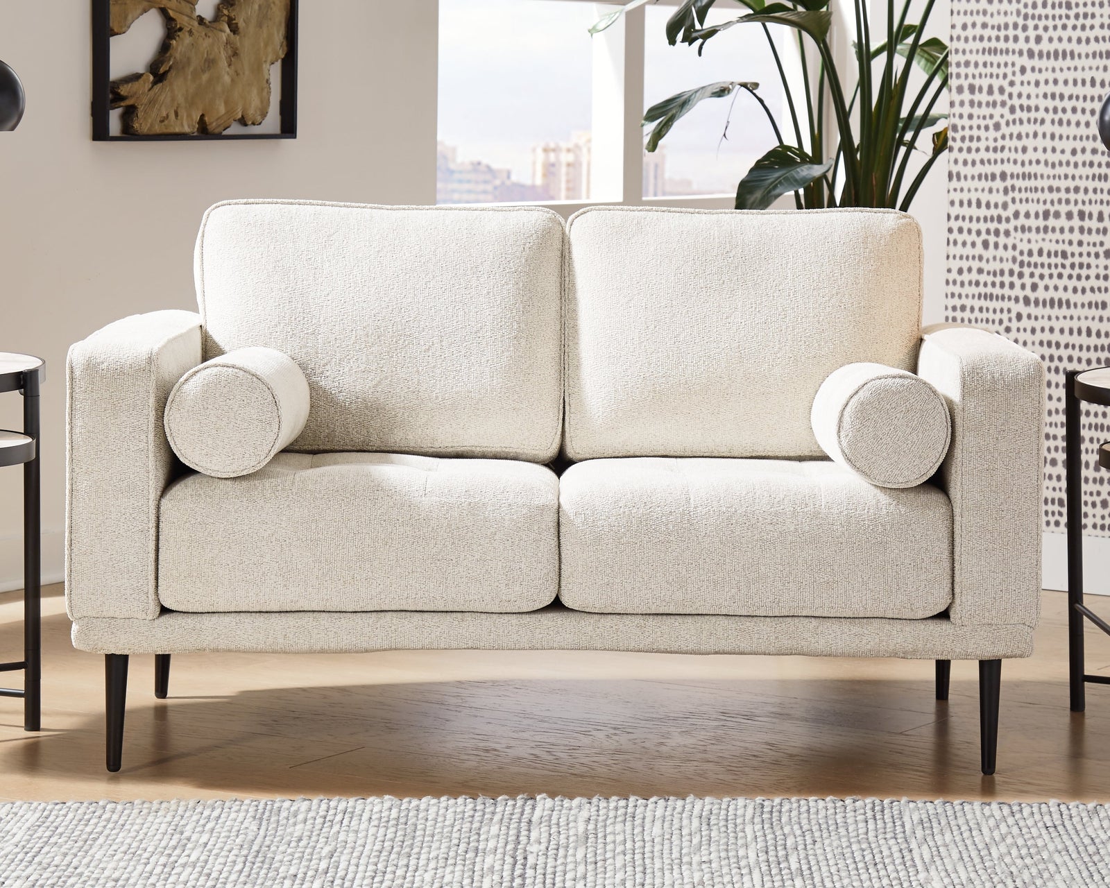 Caladeron Sandstone Chenille Loveseat