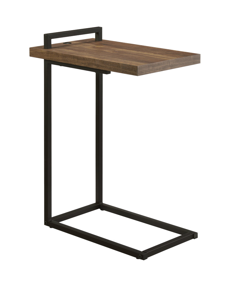 Maxwell C shaped Accent Table With Usb Charging Port