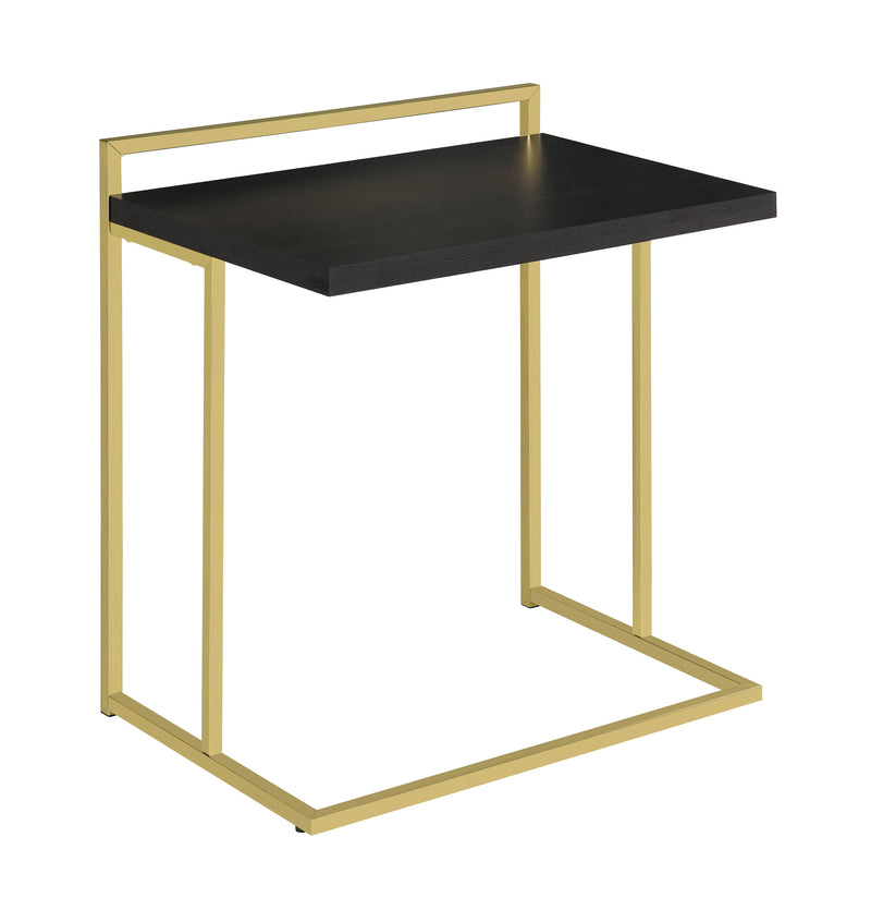 Dani Rectangular Snack Table With Metal Base