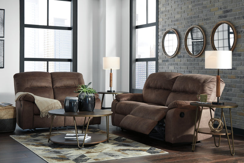 Bolzano Coffee Microfiber Reclining Sofa