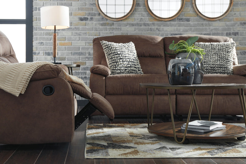 Bolzano Coffee Microfiber Reclining Sofa