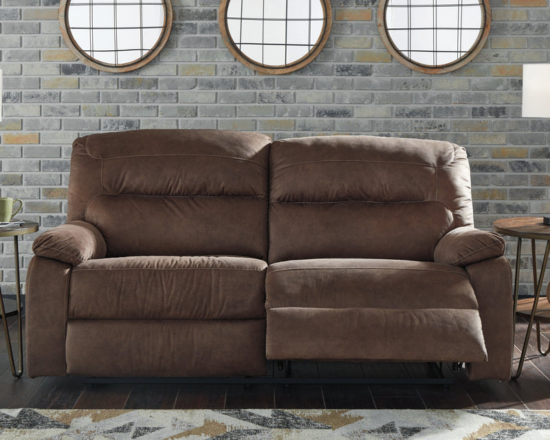 Bolzano Coffee Microfiber Reclining Sofa