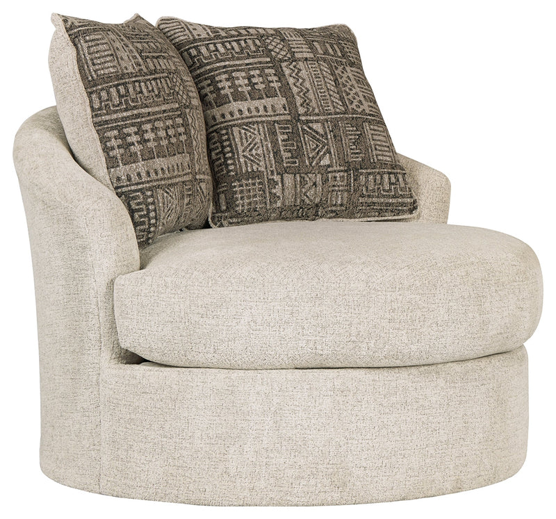 Soletren Stone Chenille Accent Chair