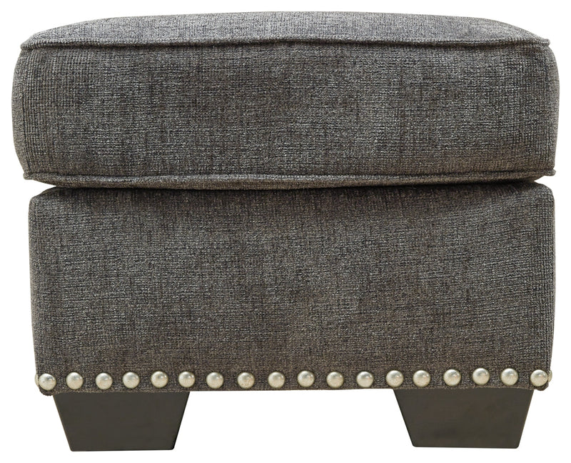 Locklin Carbon Chenille Ottoman