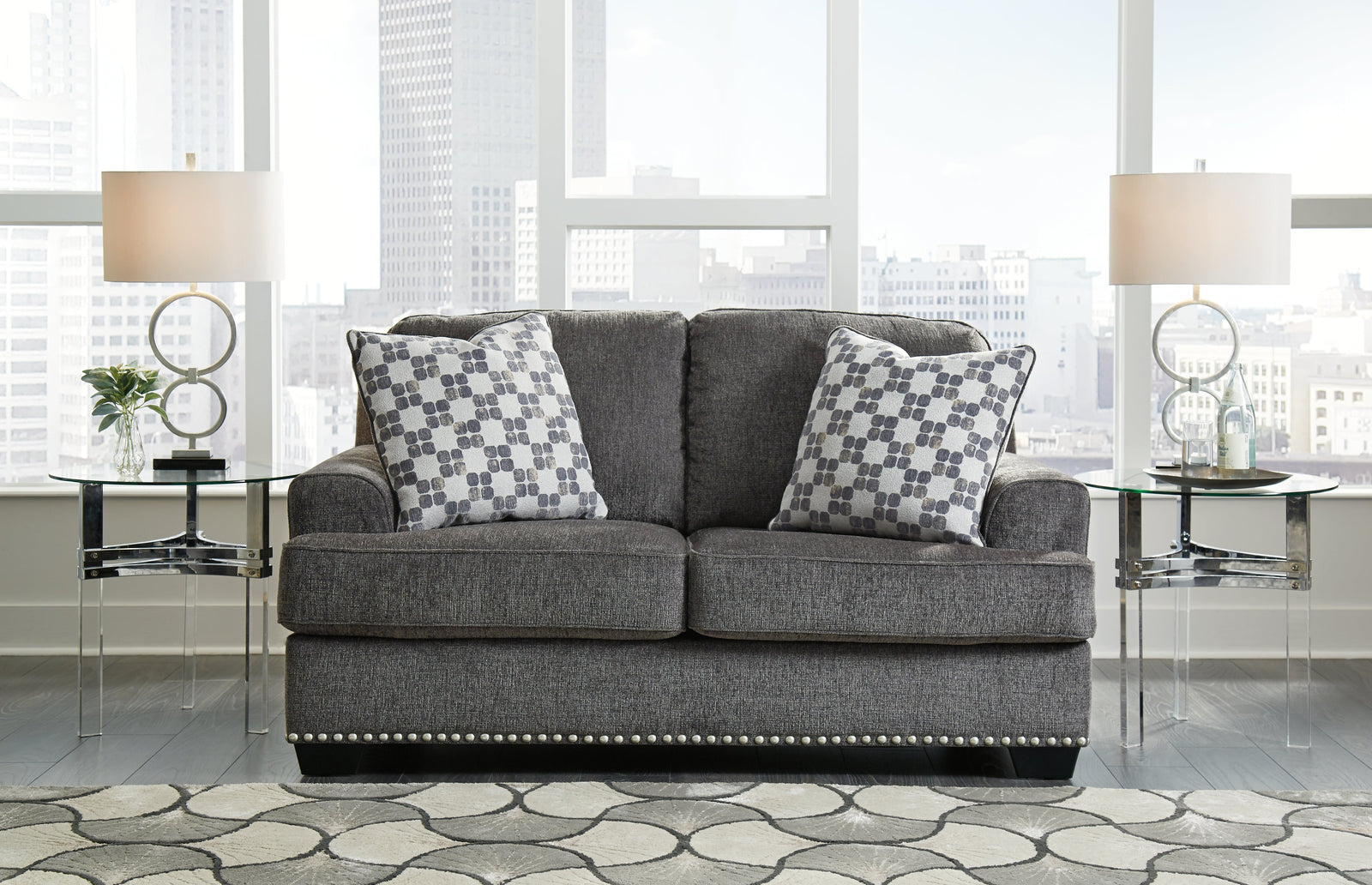 Locklin Carbon Chenille Loveseat