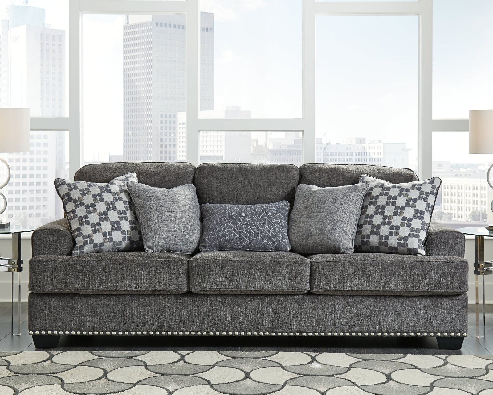 Locklin Carbon Chenille Sofa