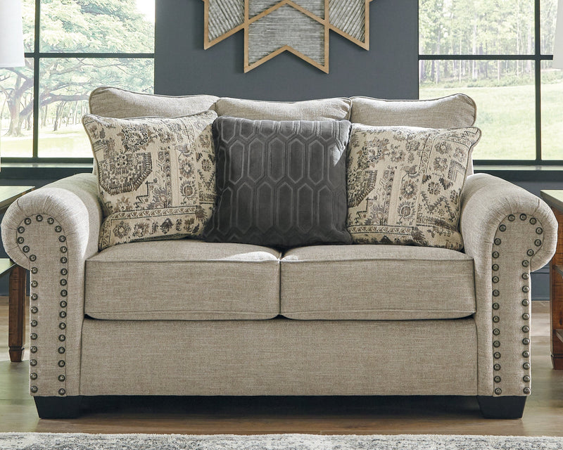 Zarina Jute Chenille Loveseat