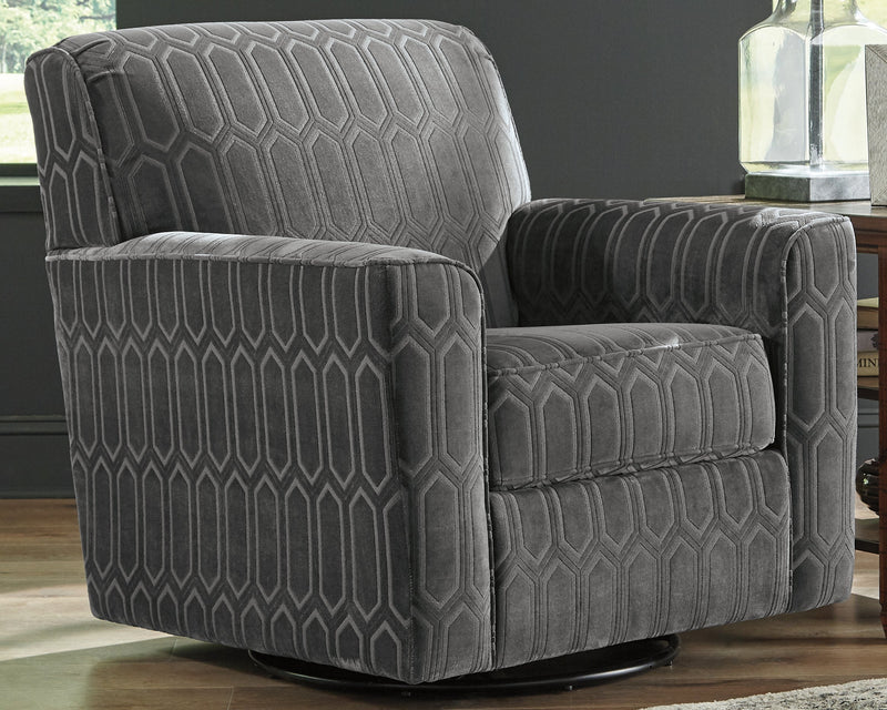 Zarina Graphite Chenille Accent Chair