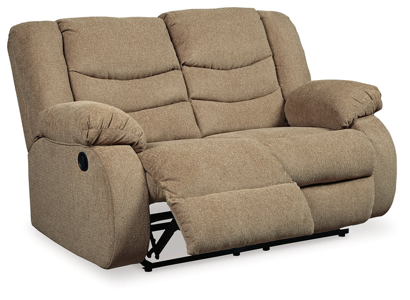 Tulen Mocha Chenille Reclining Loveseat