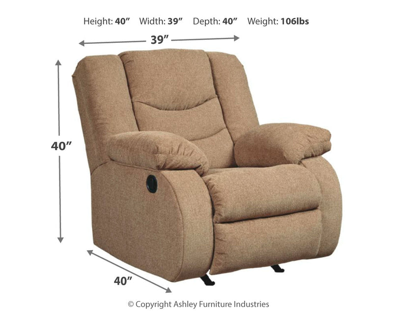 Tulen Mocha Chenille Recliner