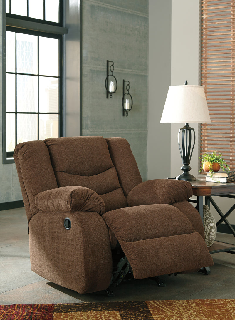 Tulen Chocolate Chenille Recliner