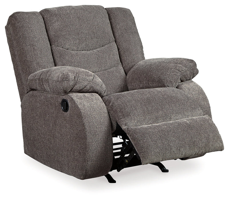 Tulen Gray Chenille Recliner