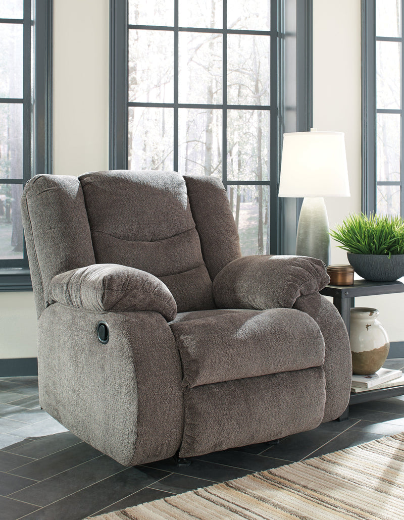 Tulen Gray Chenille Recliner