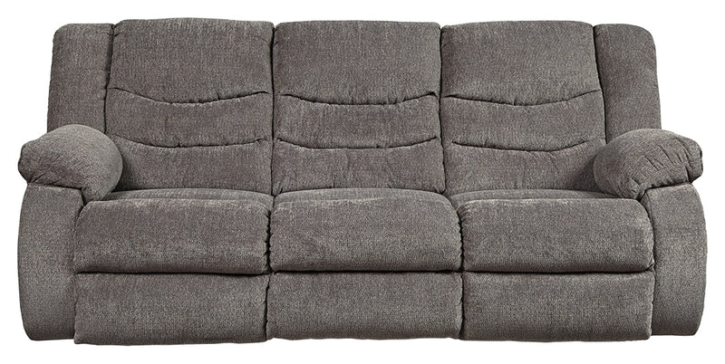 Tulen Gray Chenille Reclining Sofa