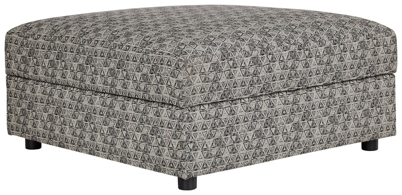 Kellway Bisque Chenille Ottoman With Storage