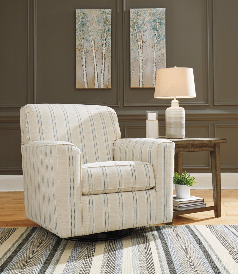 Alandari Gray Textured Accent Chair