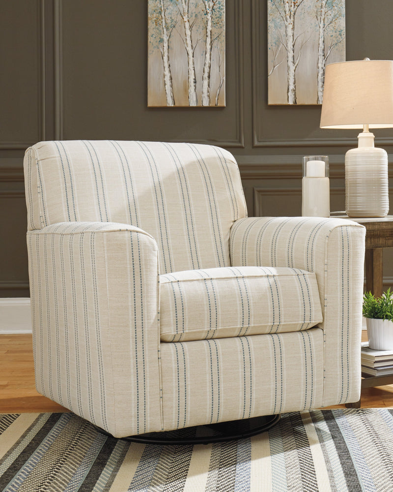 Alandari Gray Textured Accent Chair