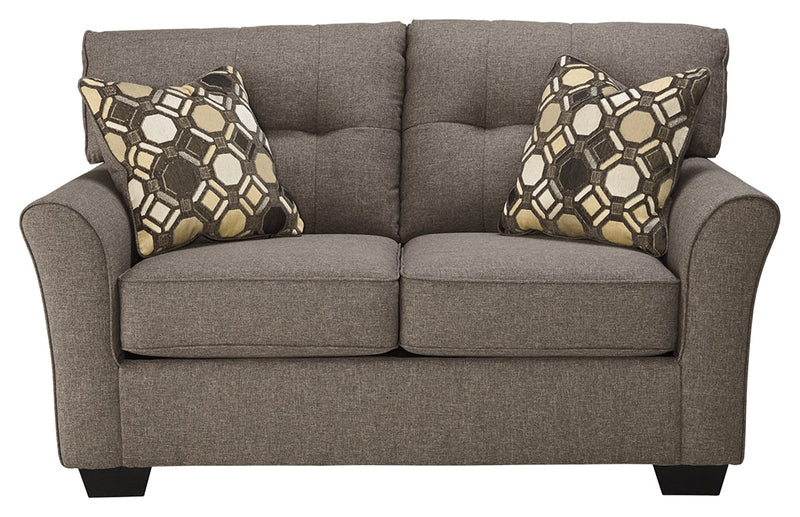 Tibbee Slate Chenille Loveseat