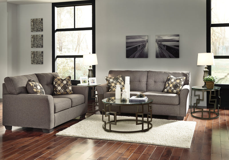 Tibbee Slate Chenille Sofa