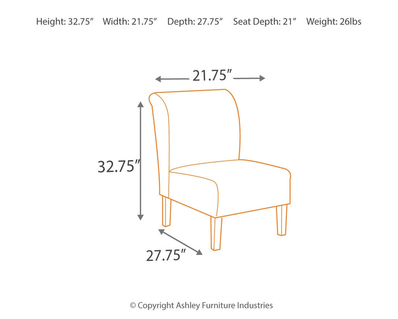 Tibbee Pebble Chenille Accent Chair