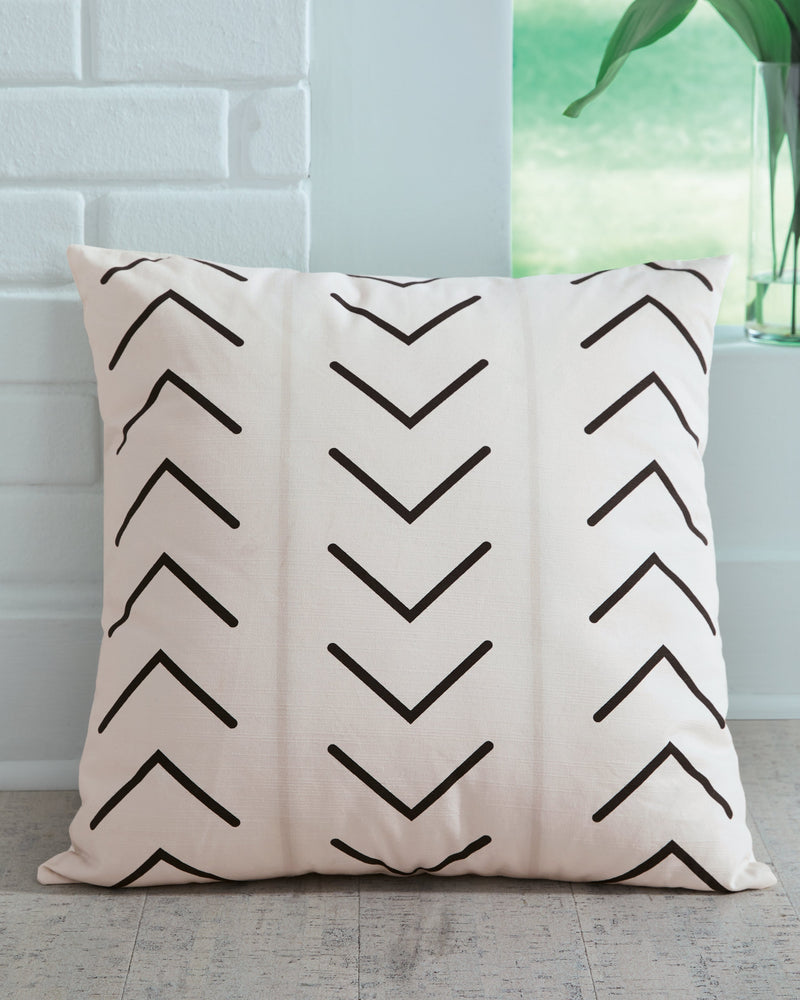 Kallan White Black Pillow (Set of 4)