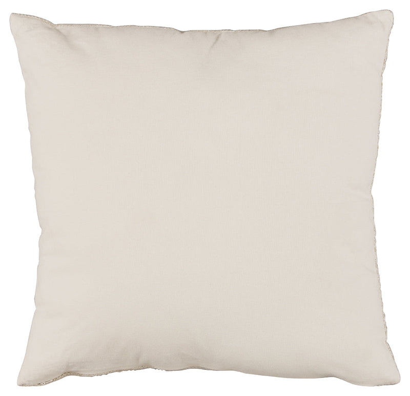 Budrey Tan White Pillow (Set of 4)