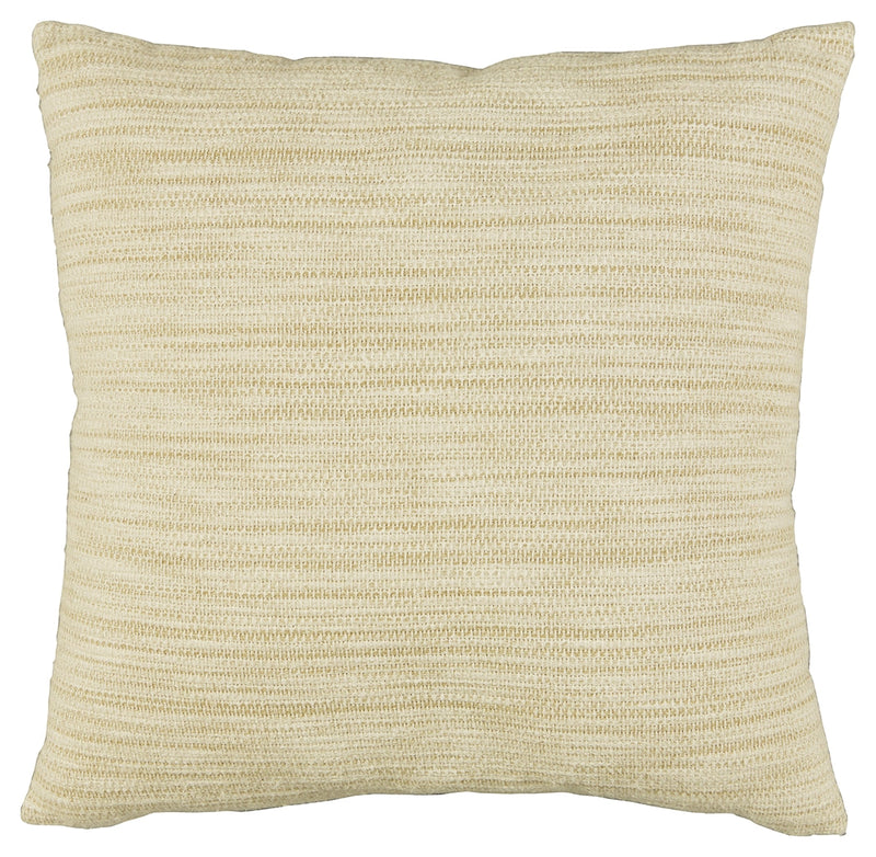 Budrey Tan White Pillow (Set of 4)