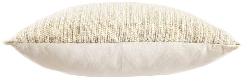 Budrey Tan White Pillow (Set of 4)