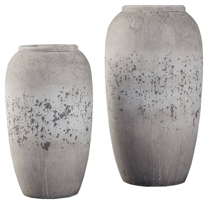 Dimitra Brown Cream Vase (Set of 2)