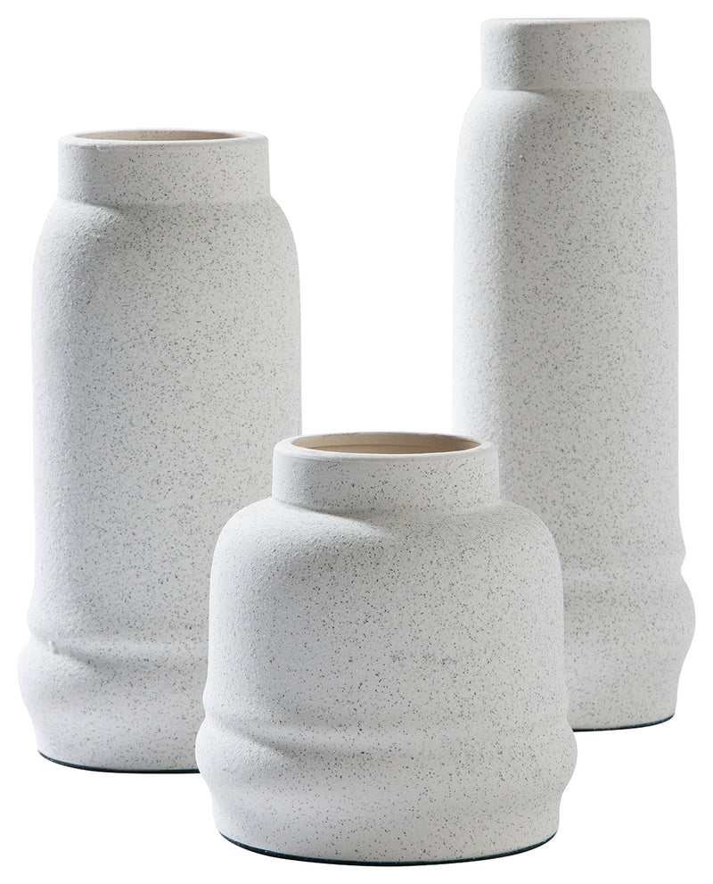 Jayden White Vase (Set of 3)