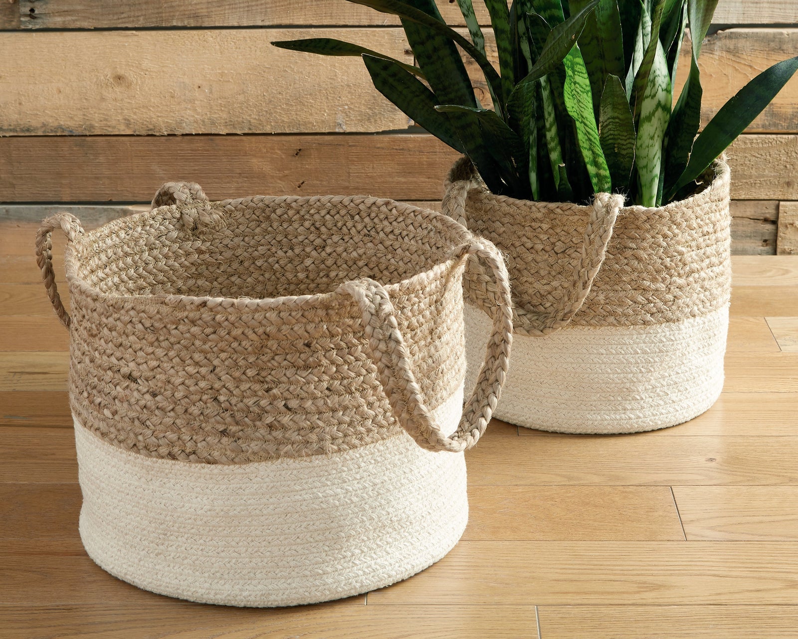 Parrish Natural White Basket (Set of 2)