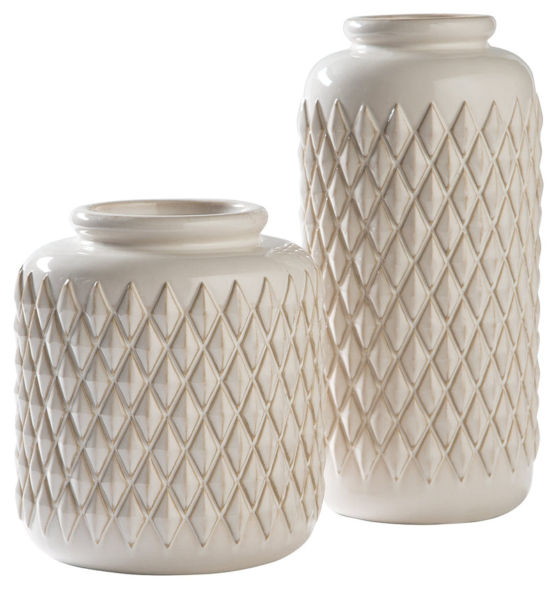 Edwinna Cream Vase (Set of 2)