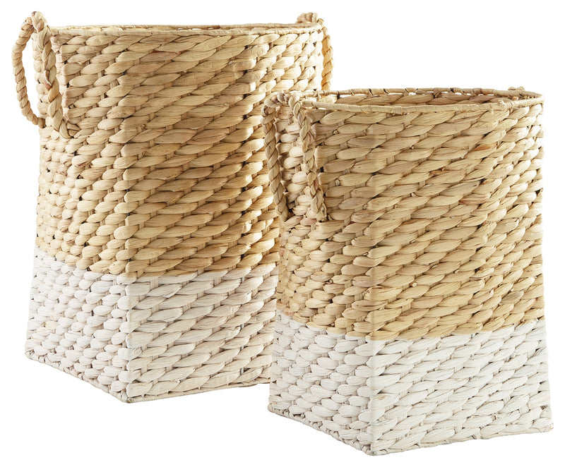 Winwich Antique Gray Brown Basket (Set of 2)