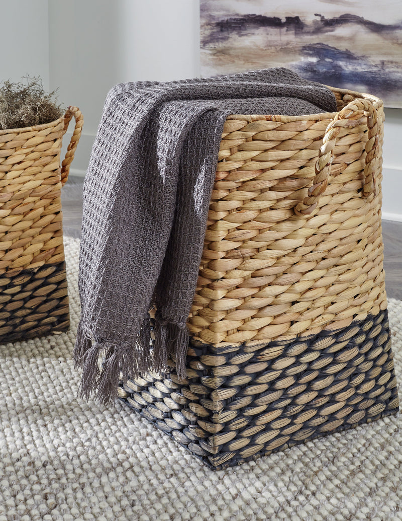 Winwich Antique Gray Brown Basket (Set of 2)