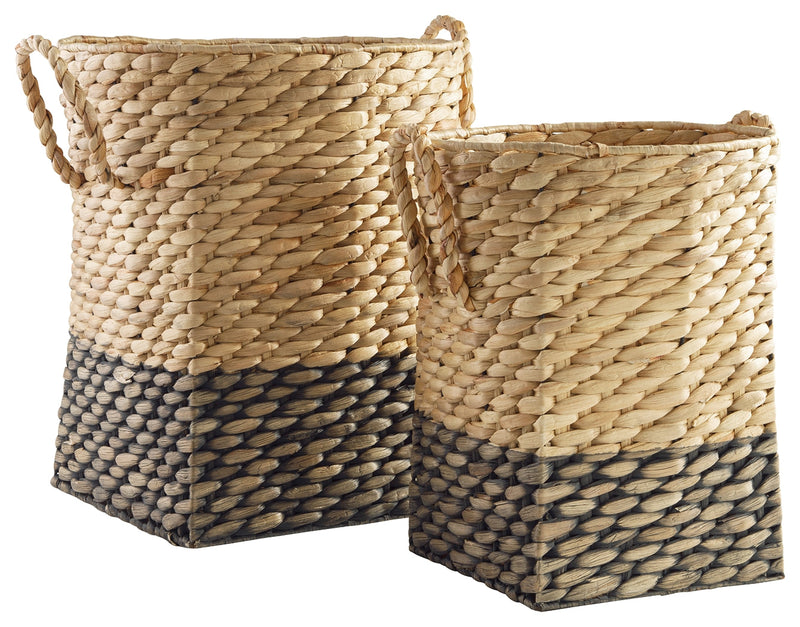 Winwich Antique Gray Brown Basket (Set of 2)