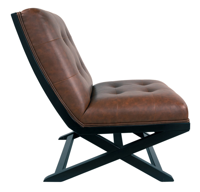 Sidewinder Brown Accent Chair