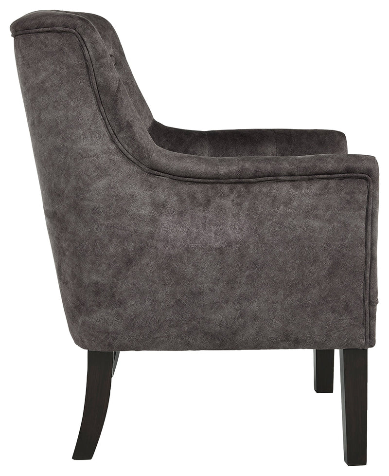 Drakelle Charcoal Gray Accent Chair