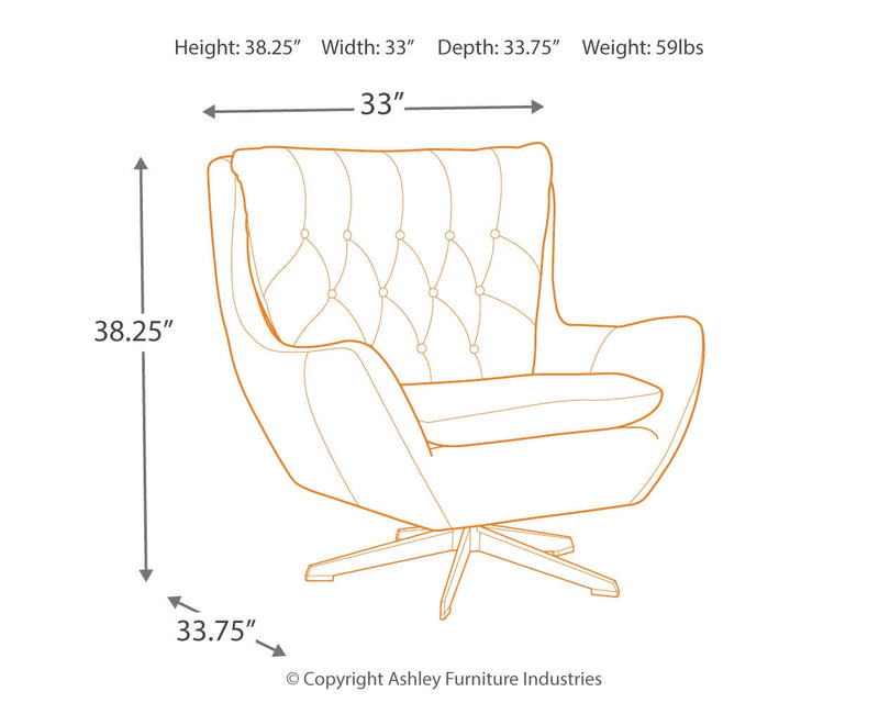 Velburg Brown Accent Chair