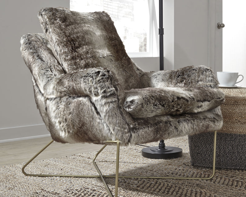 Wildau Gray Accent Chair