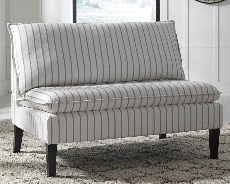 Arrowrock White Gray Accent Bench