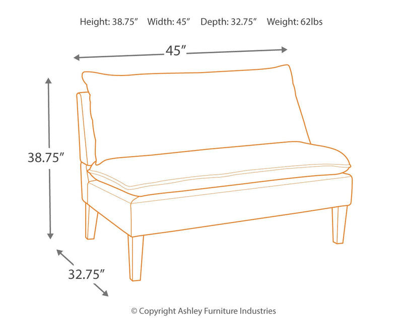 Arrowrock White Gray Accent Bench