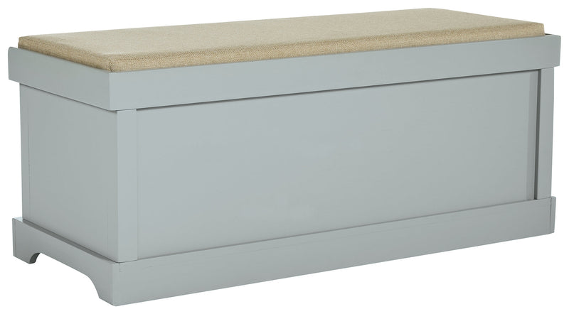 Dowdy Gray Storage Bench