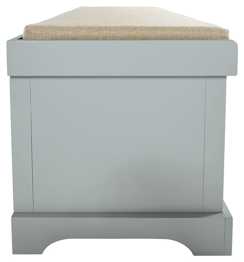 Dowdy Gray Storage Bench