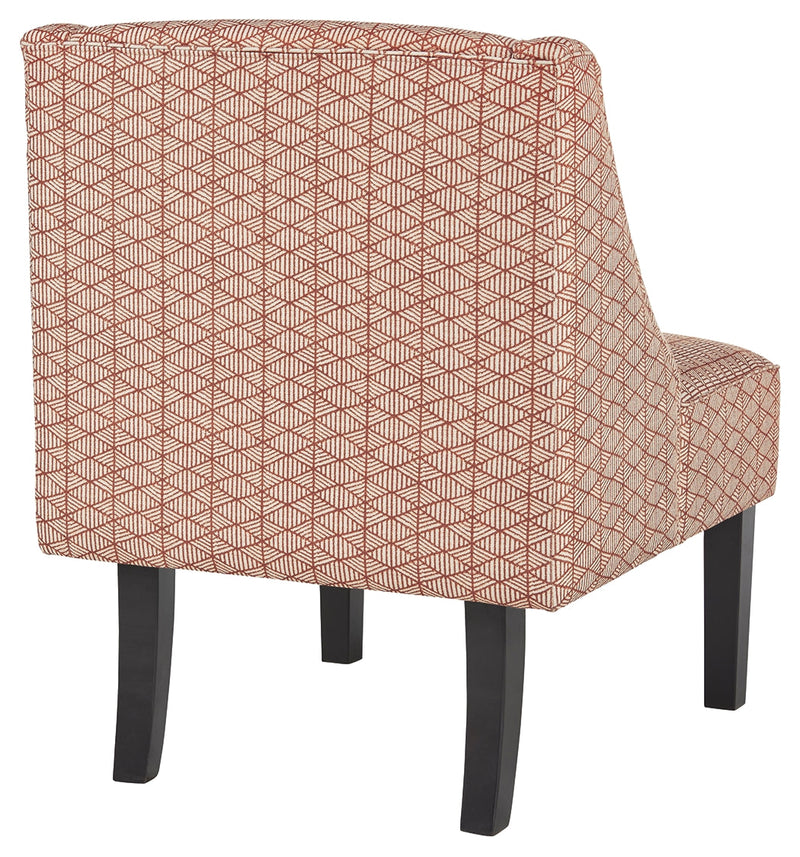 Janesley Orange Cream Accent Chair