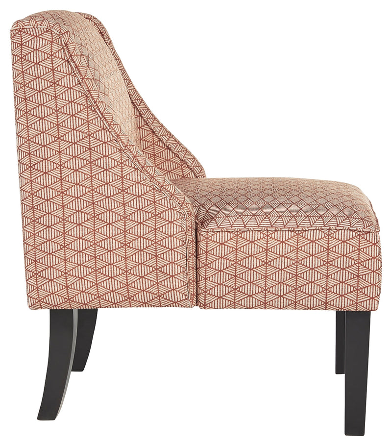 Janesley Orange Cream Accent Chair