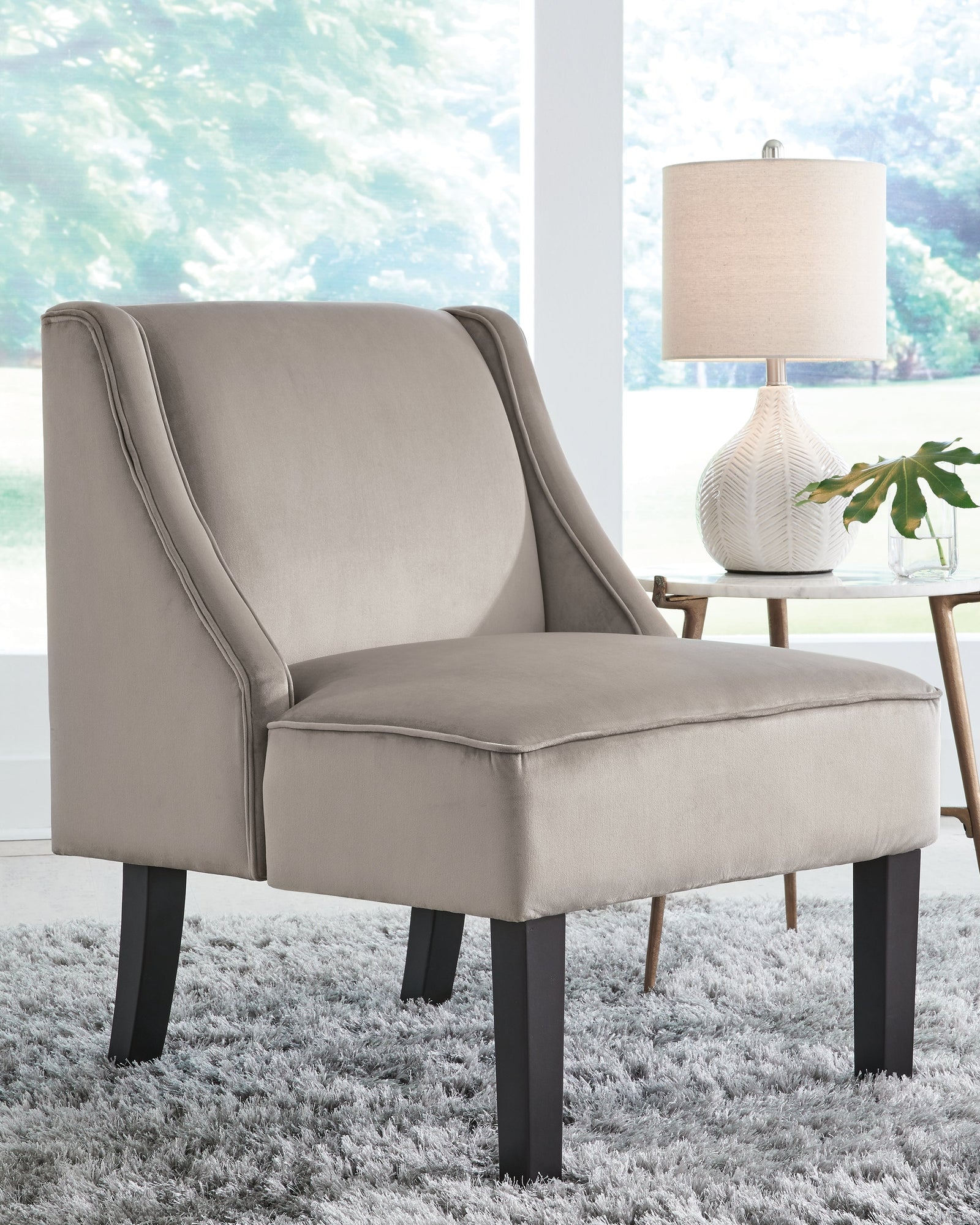 Janesley Taupe Accent Chair