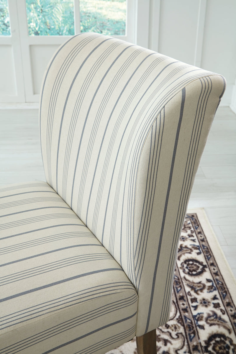 Triptis Cream Blue Accent Chair