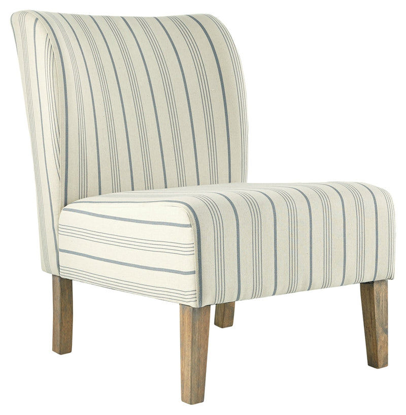 Triptis Cream Blue Accent Chair