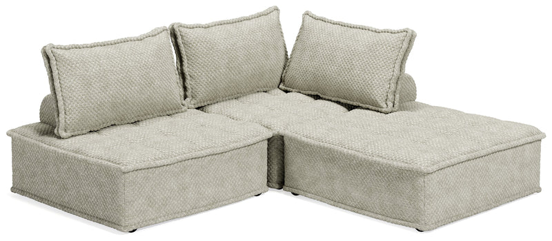 Bales Taupe 3-Piece Modular Seating