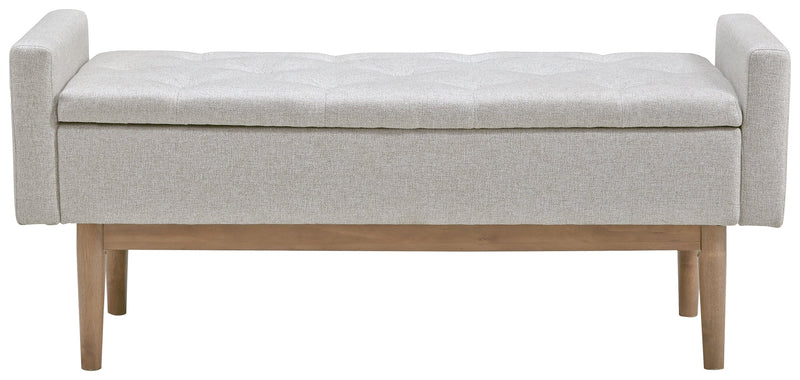 Briarson Beige Brown Storage Bench